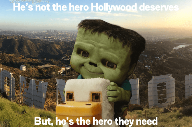 CHICKEN JOCKEY saves Hollywood