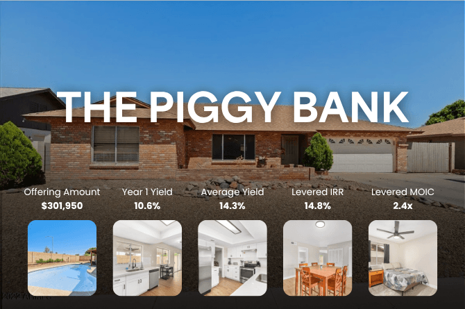 The Piggy Bank is nearly 60% gone